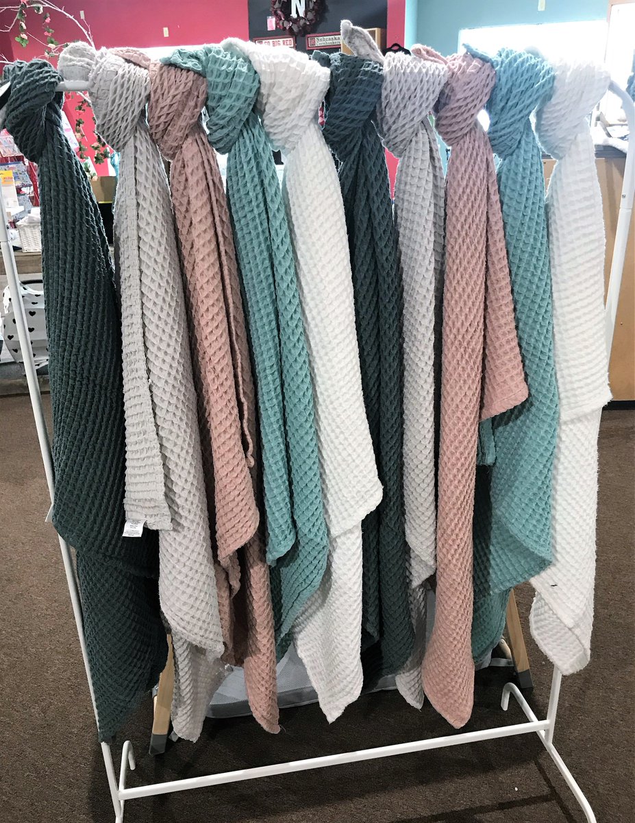 KidsStuffStore's tweet photo. SO CUTE -- SO SOFT! These Waffle Blankets are so comfy, you have to stop in and check them out! 😍 😍 
#KidsStuff #SOFTBLANKETS https://t.co/ueiUSRFfYQ