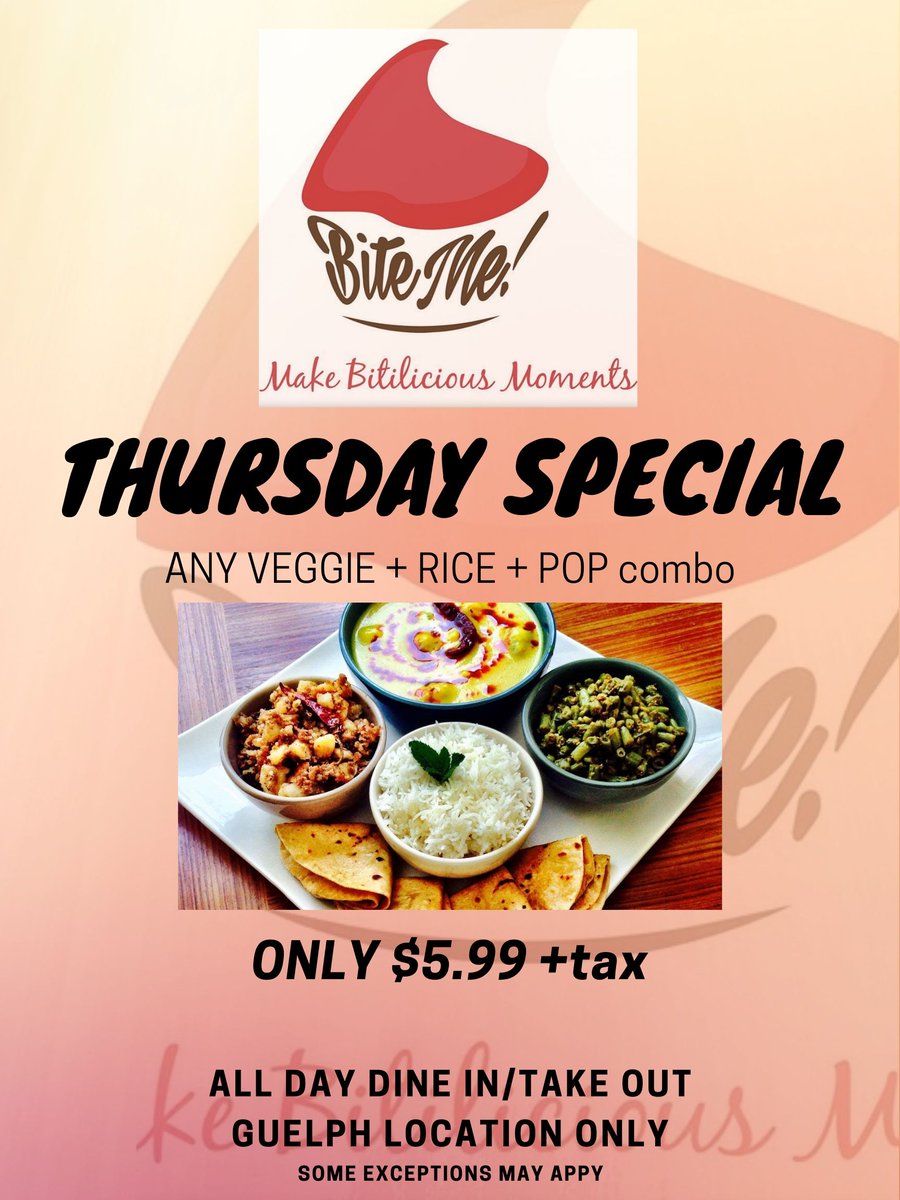 SlowlyBite's tweet photo. VISIT OUR GUELPH LOCATION NOW FOR OUR TODAY'S SPECIAL! https://t.co/xCRkr00ZDI
