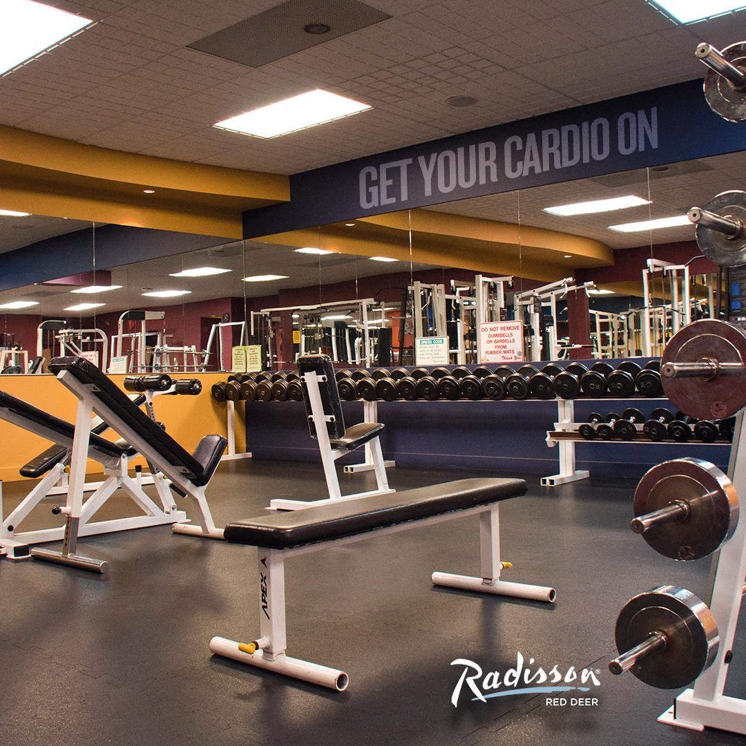 We have a fitness center! Come to Radisson and get your cardio on!