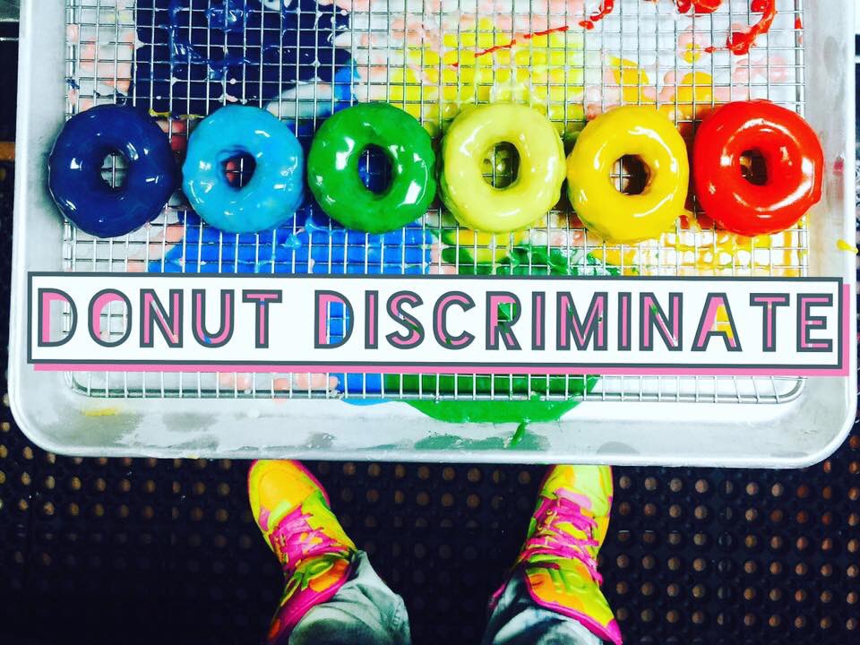 Happy pride month everyone. #donut #donutpride #pridedonut #Stonewall50