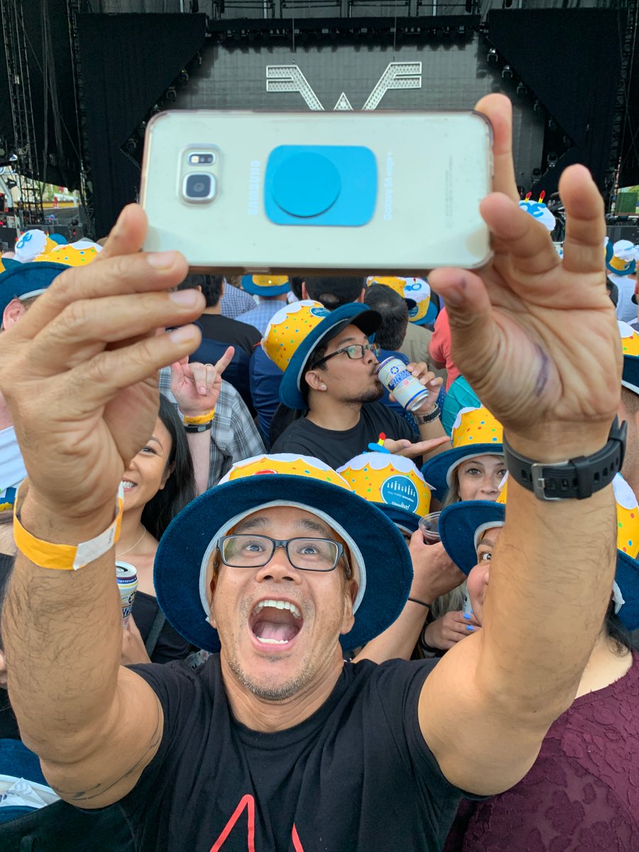 dagpeak's tweet photo. This is the kind of excitement you can find at #CLUS, especially when @Weezer and @foofighters are about to take the stage. Love being a part of @Cisco! https://t.co/TYN962hj6W