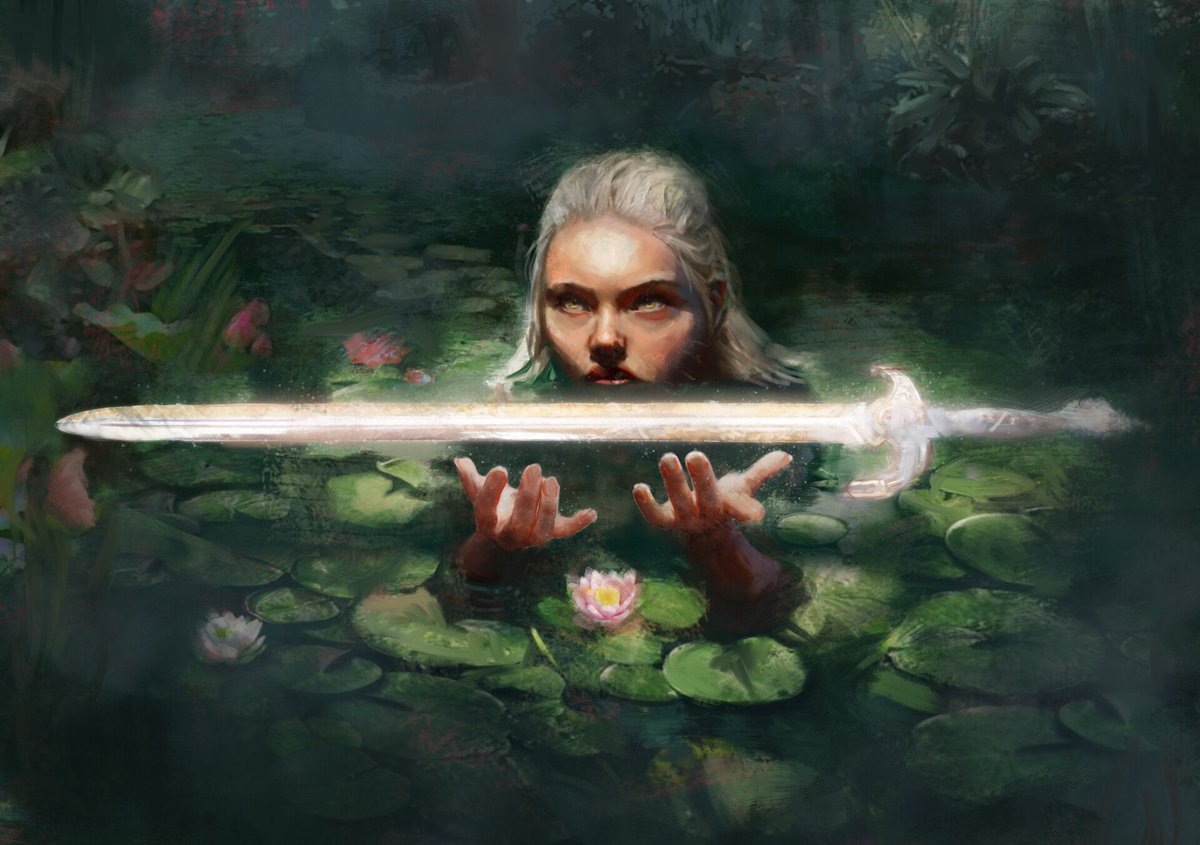 sarapoloart's tweet photo. Lady of the Lake. This is one of the concept I made for the Artstation Challenge. Check it out! @ArtStationHQ  
https://t.co/JQsvYVAaWG   

#TheLegendofKingArthurChallenge #ArtStationHQ #artstationchallenge #kingarthur #conceptart #illustration https://t.co/iGVvQtmsgc