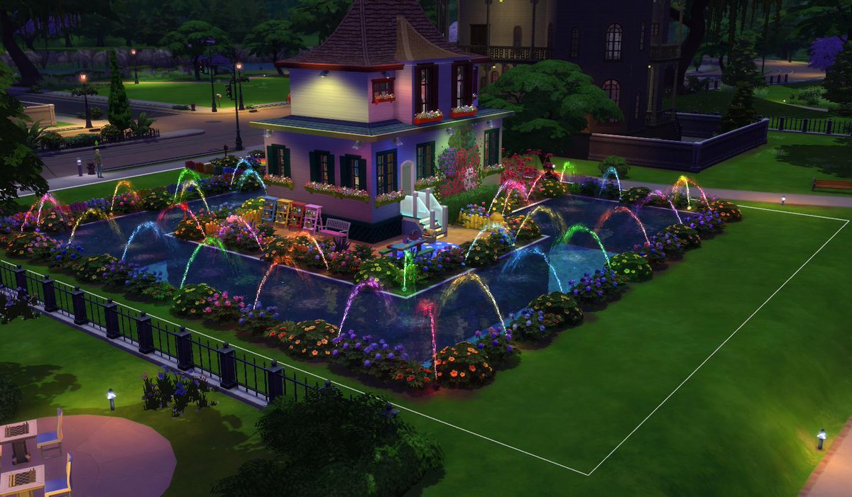 Little_Gooseums's tweet photo. Just finished @ohmydeers build challenge! Here's a sneek peek Miguel. The inside will remain a surprise for u to discover urself haha......not sure if it's quite 'kitsch' enough tho.........😋🙃 Its on the gallery if anyone wants it under #deerpride 😆
 #TheSims #sims4 https://t.co/ADnXHKjRRs