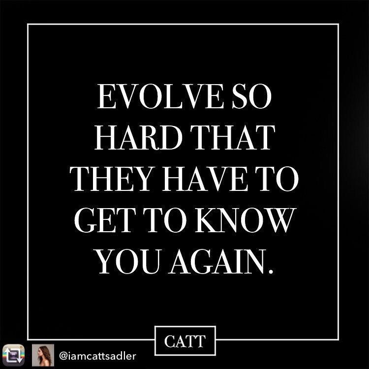 elinamadison's tweet photo. #love this! 💕🌸 Repost from @iamcattsadler Evolve so hard that they have to get to know you again. #purpose #passion #cattfirmation @thecattwalk https://t.co/69qjdC0QLy