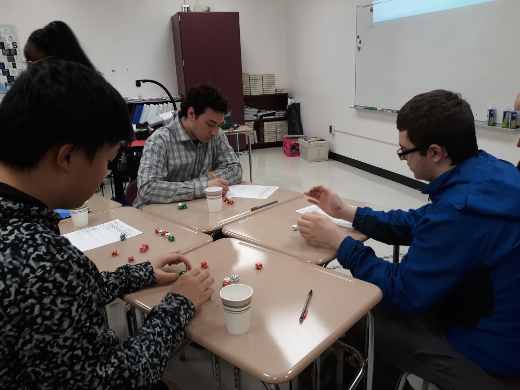DamitraNewsome's tweet photo. Ss in Ms. Taggets class design a simulation to test their hypothesis. @hcpss_mhhs @hcpss_secmath #modelingmath #mathisfun https://t.co/FSywyXkiye