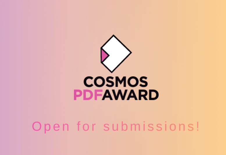 #CosmosPDFaward = deadline saturday night - cloture le samedi soir!