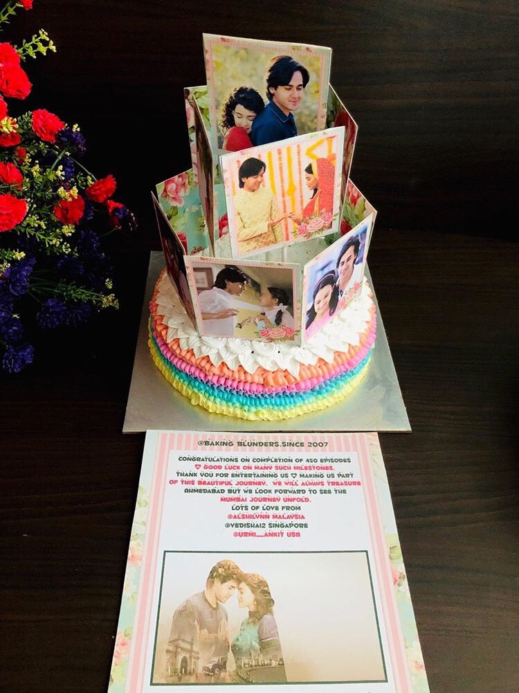 bakingblunders's tweet image. School to college 
Friends to life partners
Ahmedabad to Mumbai 
A beautiful &amp;amp; colorful journey of 
Sameer &amp;amp; Naina aka #Samaina 
Congratulations @Ashisinghh @irandeeprai for hit 450 episodes of #YehUnDinonKiBaatHai from @Alshilynn @vedisha12 @urmi_ankit
#bakingblunderssince2007