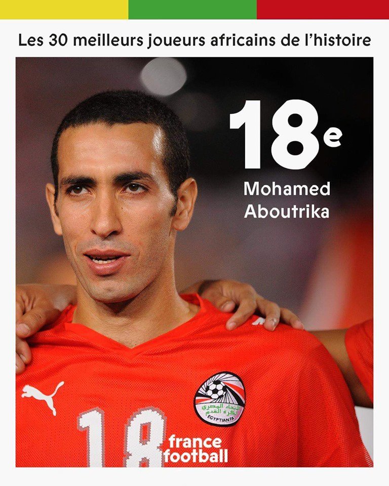 mnaEN's tweet photo. The famous #FranceFootball magazine selects 4 #Egyptians in the list of the top 30 players in the history of the continent of #Africa and they :-
( #Mahmoudal-Khatib -@ElHadary @trikaofficial - @MoSalah ).
-The top 10 players will be selected in the final list. https://t.co/jULlJ7GQYI