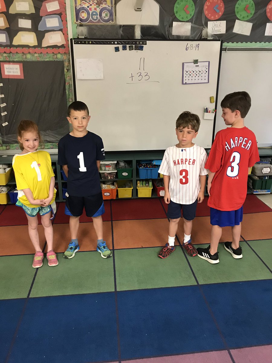 Our “Number Math day” we added, subtracted and build a big number!!