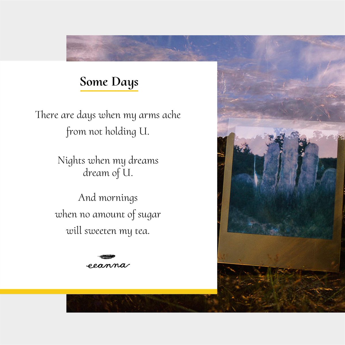 eeannapoetry's tweet photo. Those days when U wake up to find regret, sitting at ur kitchen table, sipping grief. #poetry https://t.co/BXOgSBDRp1