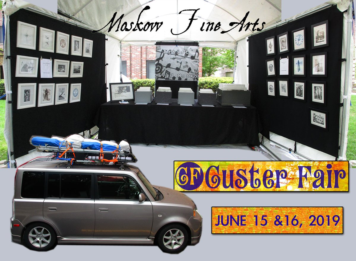 VlogMoskow's tweet photo. Art fair week. Thursday load the Safari Wagon with Trimline tent and art.
Friday night setup tent and display. Custer St. Art Fair, Main and Custer, in Evanston. Saturday Custer St. art fair. Sunday Custer St. art fair and takedown. Monday unload the Safari Wagon and dry tent. https://t.co/ASHb6tmigG