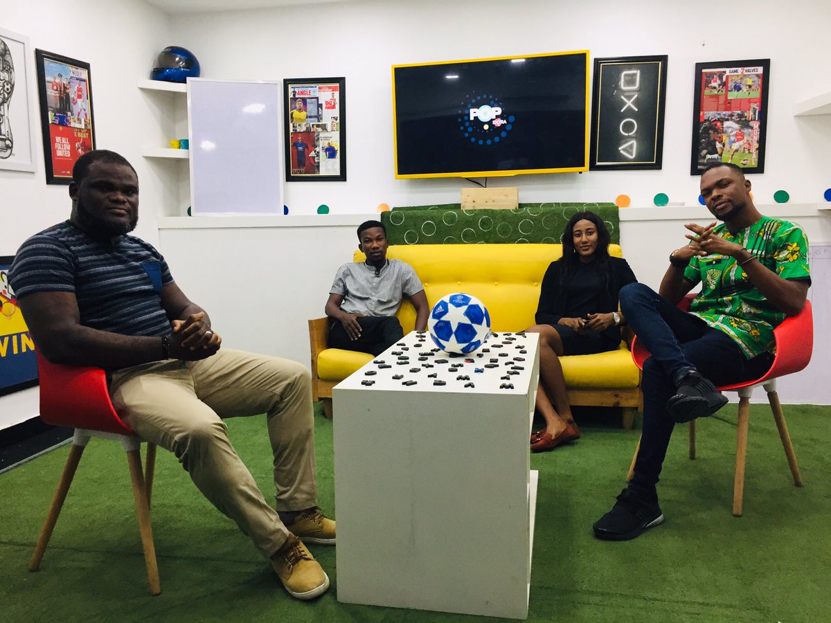 popcentraltv's tweet photo. Catch @YubbyNduonofit, @Olakunlerufai_ and friends on another episode of #Popextra as they discuss everything sport
#thisispopcentral #popcentraltv #pophublagos #PremierLeaguefixtures #PremierLeague https://t.co/6f2OE5zC9V