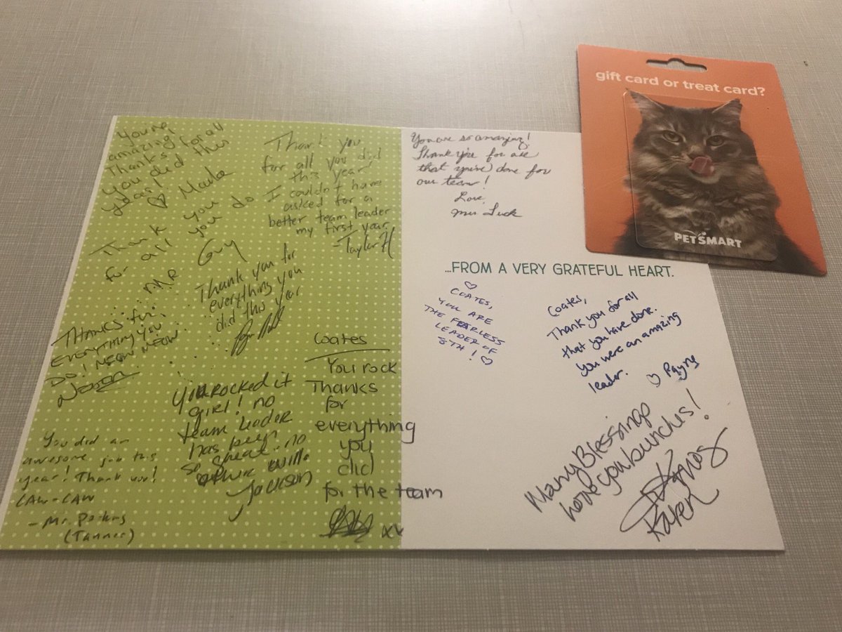 educateforall's tweet photo. Team 8th grade had their last @salemseahawks1 unofficial team meeting/celebration today! My heart is so full...and my cat’s belly will be, too! #thesalemway #oneccps #team8thgrade #teacherleader #mywhy #summerstatus https://t.co/Ru2H46PRq9