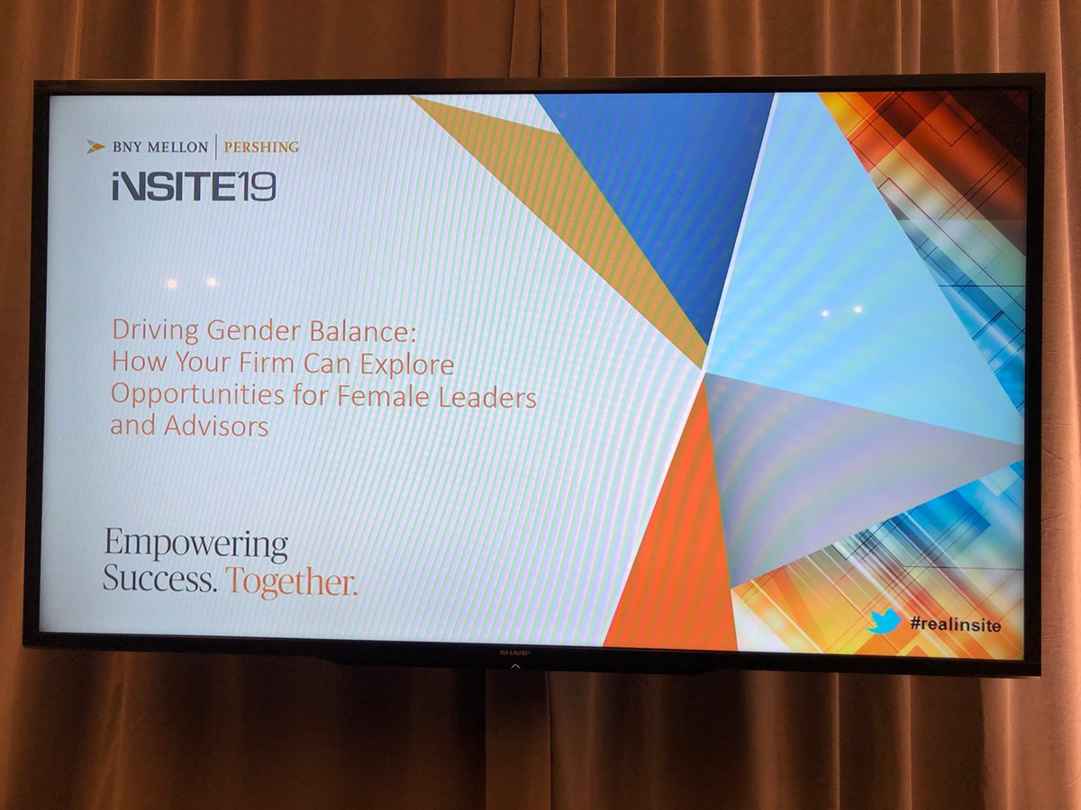 Full room of women AND men in the yesterday for the gender balance panel. It was a pleasure sharing the stage with Anna D’Amico @pershing and @MargaretDechant @6meridian. Great convo on fin lit, sponsorship and culture. @realinsite @investmentnews pic.twitter.com/W5wUwdSADN