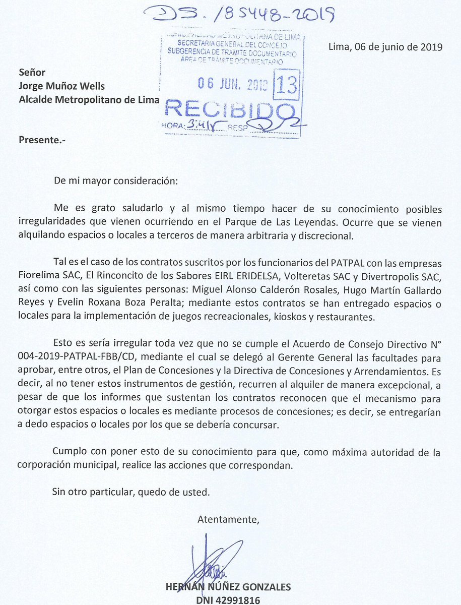 La recaudación en <a href="/LasLeyendas/">Parque Las Leyendas</a> disminuyó considerablemente; lo advertimos cuando decidieron incrementar costo de la entrada. Debe ser por eso que han decidido realizar una serie de alquileres a dedo que ya han sido puestos en conocimiento de @JorgeMunozAP bit.ly/2WNyKLD