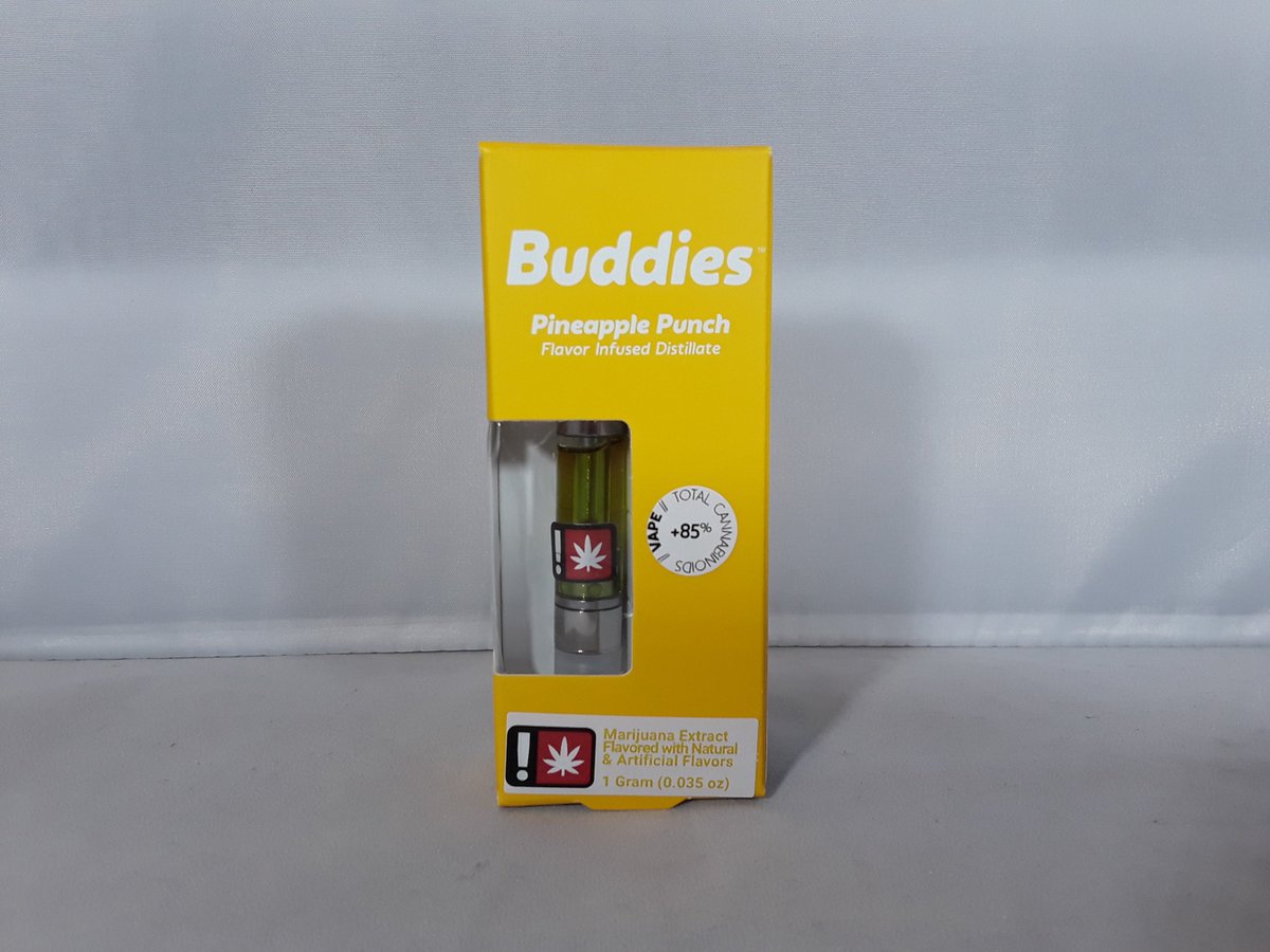 oregonbudbv's tweet photo. Looking for an insanely flavorful and potent concentrate?  We have buddies cartridges in stock!  #measure91 #legalweed #oregoncannabis #oregrown #dispensary https://t.co/N9ZPqtFVpd