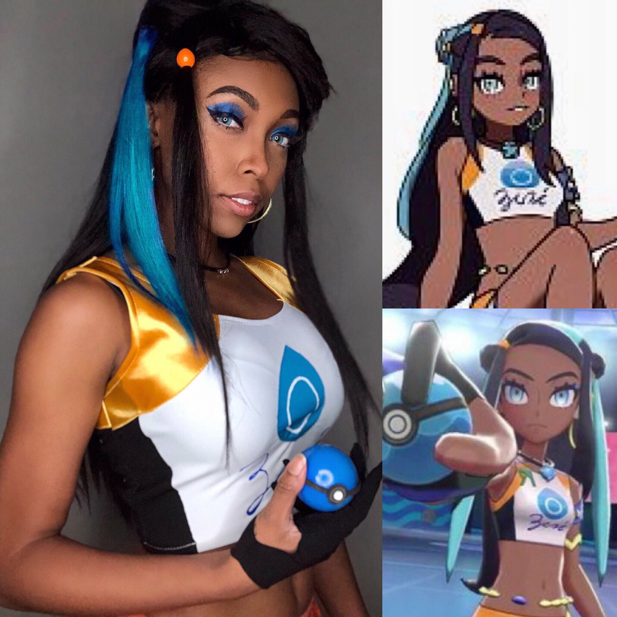 I had all the supplies and nothing better to do 😅

Just a closet cosplay test, so it’s not perfect. I definitely want to do a polished full version!! #Nessa #Pokemon #E3