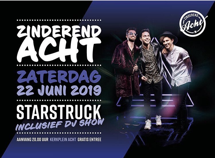 Nog een weekje slapen en dan gaat Zinderend Acht 2019 weer van start. Kijk op zinderendacht.nl voor het programma. #za2019