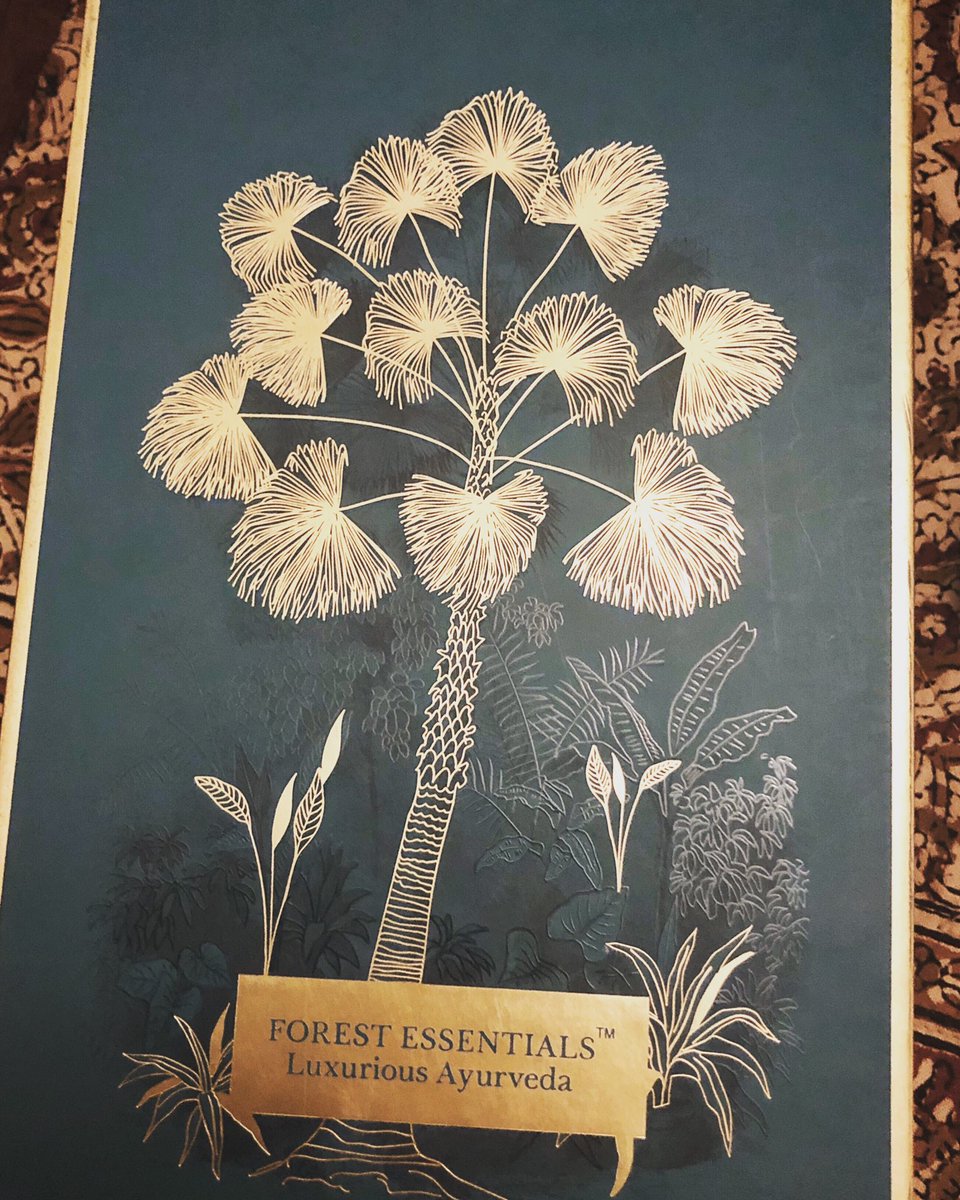 Amazing packaging by <a href="/ForestEssential/">Forest Essentials</a> #packaging #packagingdesign #goldandgreen #luxuryayurveda