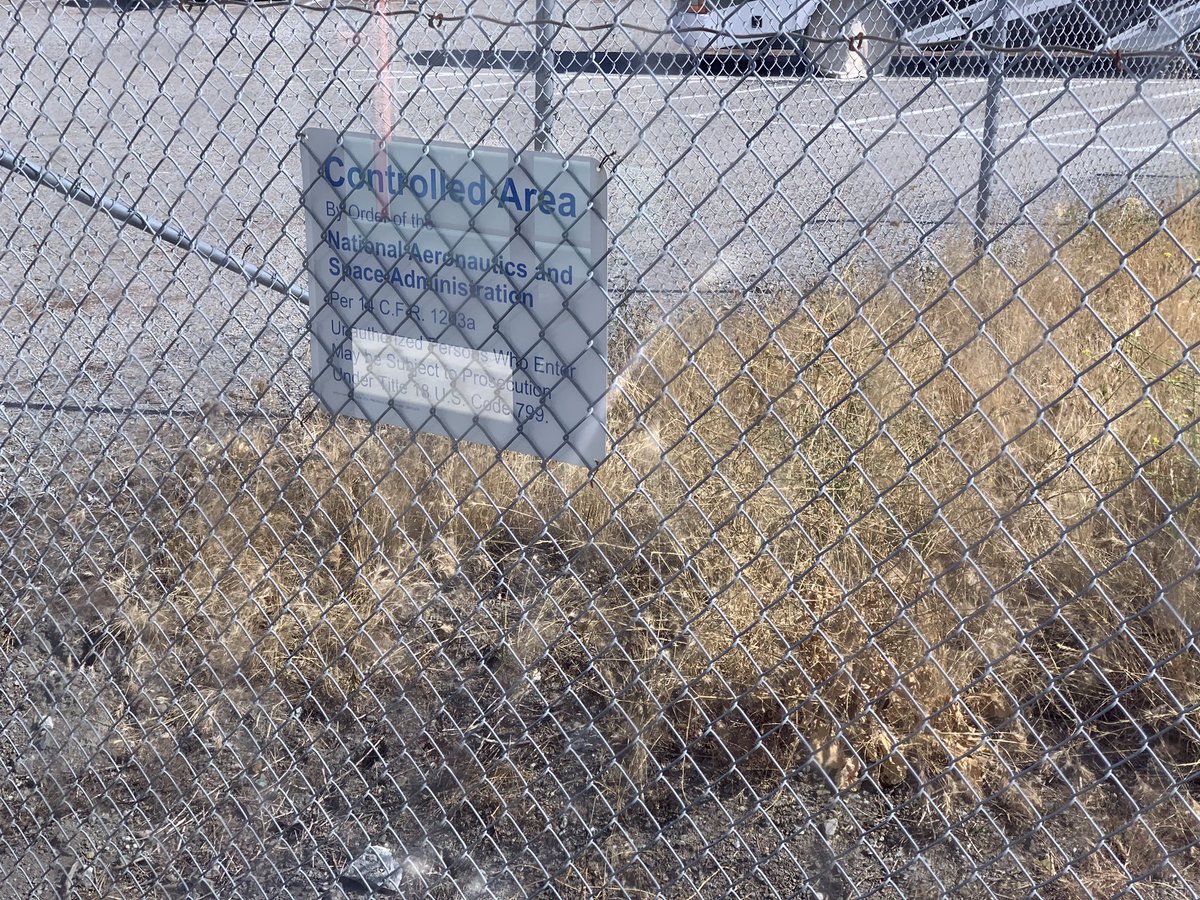 Sign saying don’t fuck with nasa property