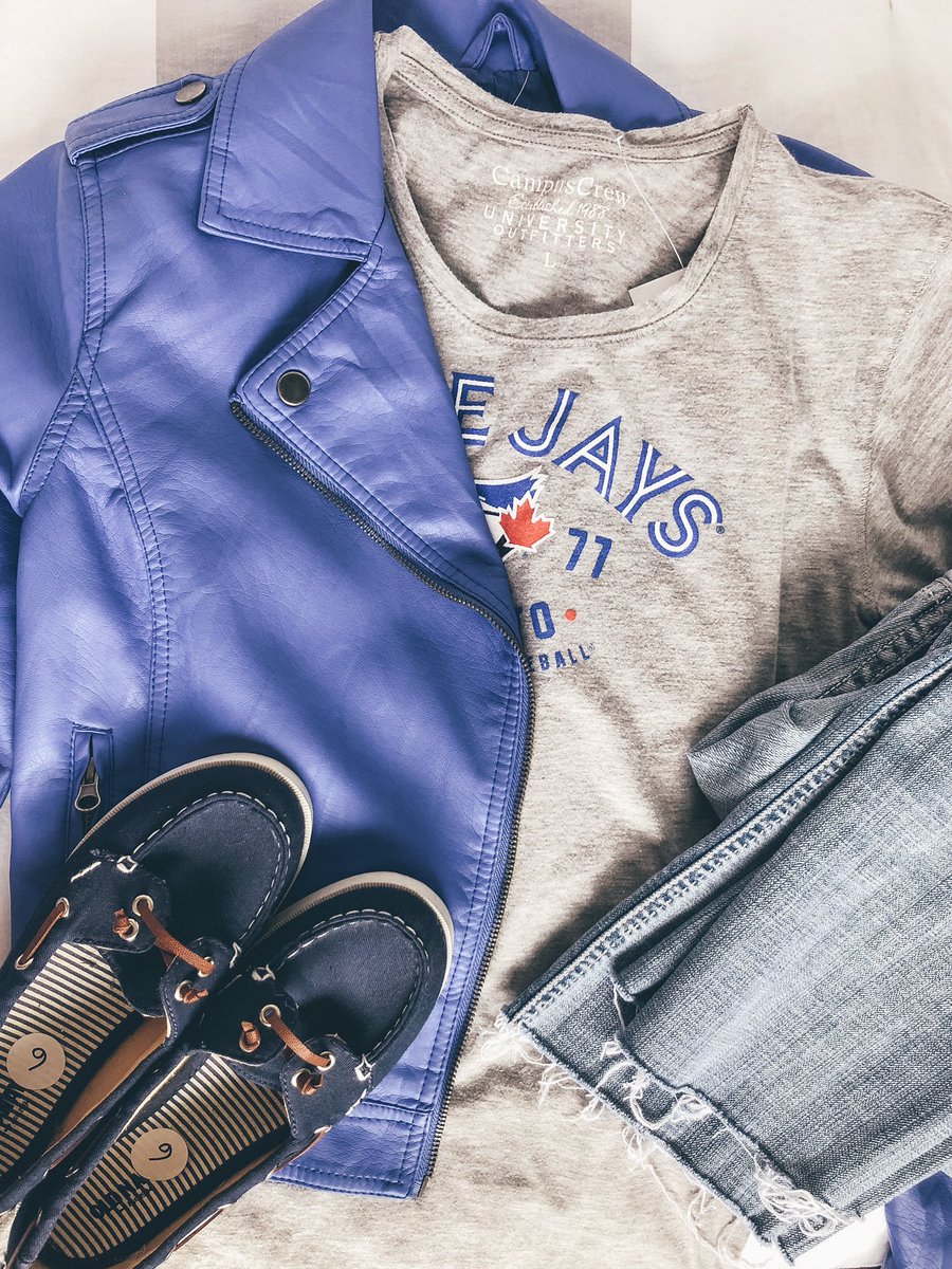 RobynLePrix's tweet image. Who's excited for @BlueJays games!? #leprixonme #sustainablefashion