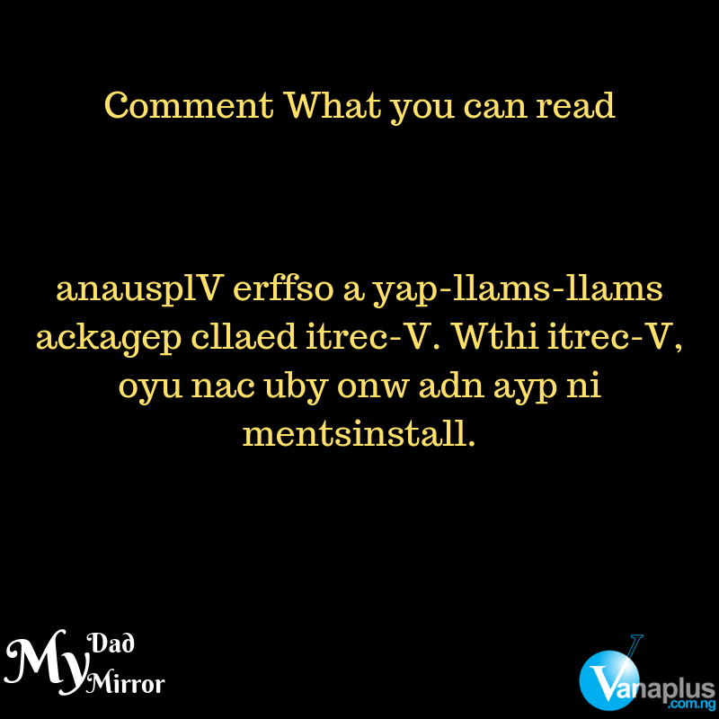 Vanaplus's tweet photo. Another giveaway time!
The first answer wins.
#Vanaplusng #vcredit #MyDadMyMirror #Fathersday2019 https://t.co/asOJx22qUZ