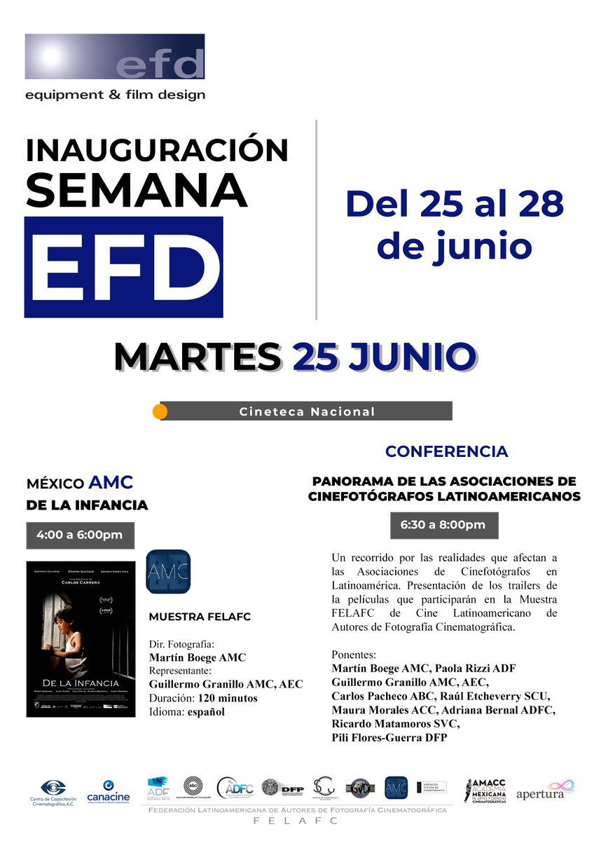 efdstudiosco's tweet photo. Ciudad de México se prepara para una semana llena de mucho cine y cargada con lo mejor de EFD. #20efd https://t.co/mjFHwIpQHH