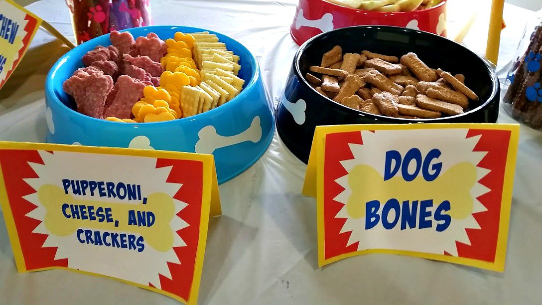 plastic dog bowls for birthday party