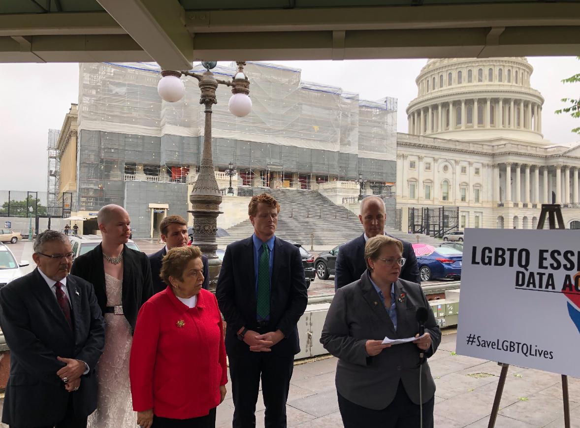 HRC and group at the event