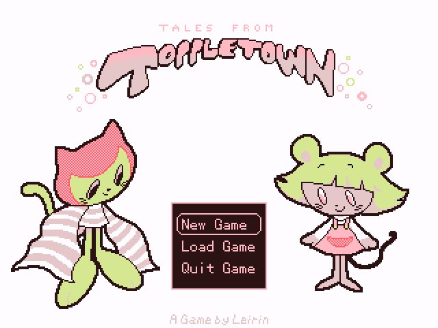 leirinart's tweet photo. 🌟It's here🌟
https://t.co/qpU3aH7TyB
Tales From Toppletown, my short freeware RPG, is now available!
(There is only currently a Windows version, but as I made the game through Wine, it should be playable through Wine for Mac users.) https://t.co/w6HdQGDpu3