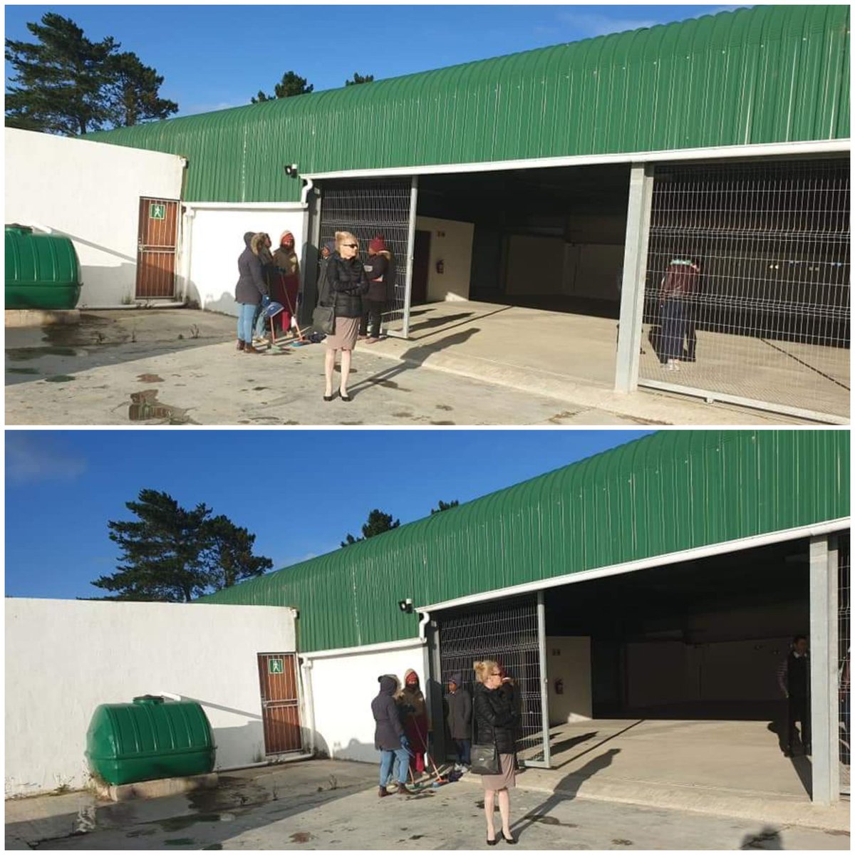BigmOnline's tweet photo. @SALGA_Gov project coordinator 
@HalleyAugustine (Clarissa Augustine) assisting with #projectreadiness &amp; @Matsaisa2 (Tebogo Matlou), who #researched municipal #assets not in use presented the #WasteManagement #buybackcenter in Alexandria &amp; plans developed to run the facility. https://t.co/xsKo2tPc1F