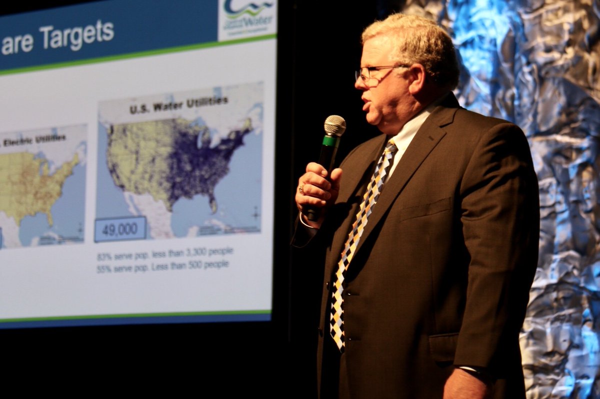 ARMuniLeague's tweet photo. Tad Bohannon, CEO of Central Arkansas Water @CARKW discusses the ramifications of removing a vital public resource from local government control. #85thAMLConv #LocalControl #ProtectHomeRule https://t.co/f648ivqlQK