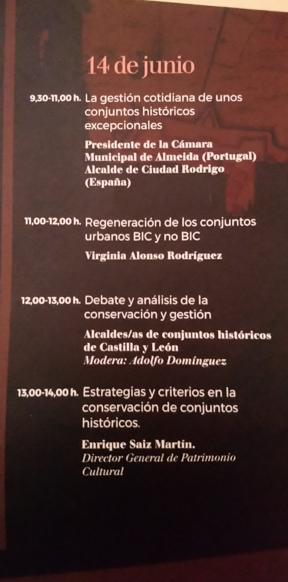Estas jornadas nos ayudan a darnos cuenta de lo afortunados que somos de poder disfrutar ésta ciudad dia a dia‼️
📣No te pierdas las charlas de mañana e infórmate de porque #ciudadrodrigo es tan especial ‼️
#Salamanca #FelizJueves #cultura #75Aniversario #CastillayLeón