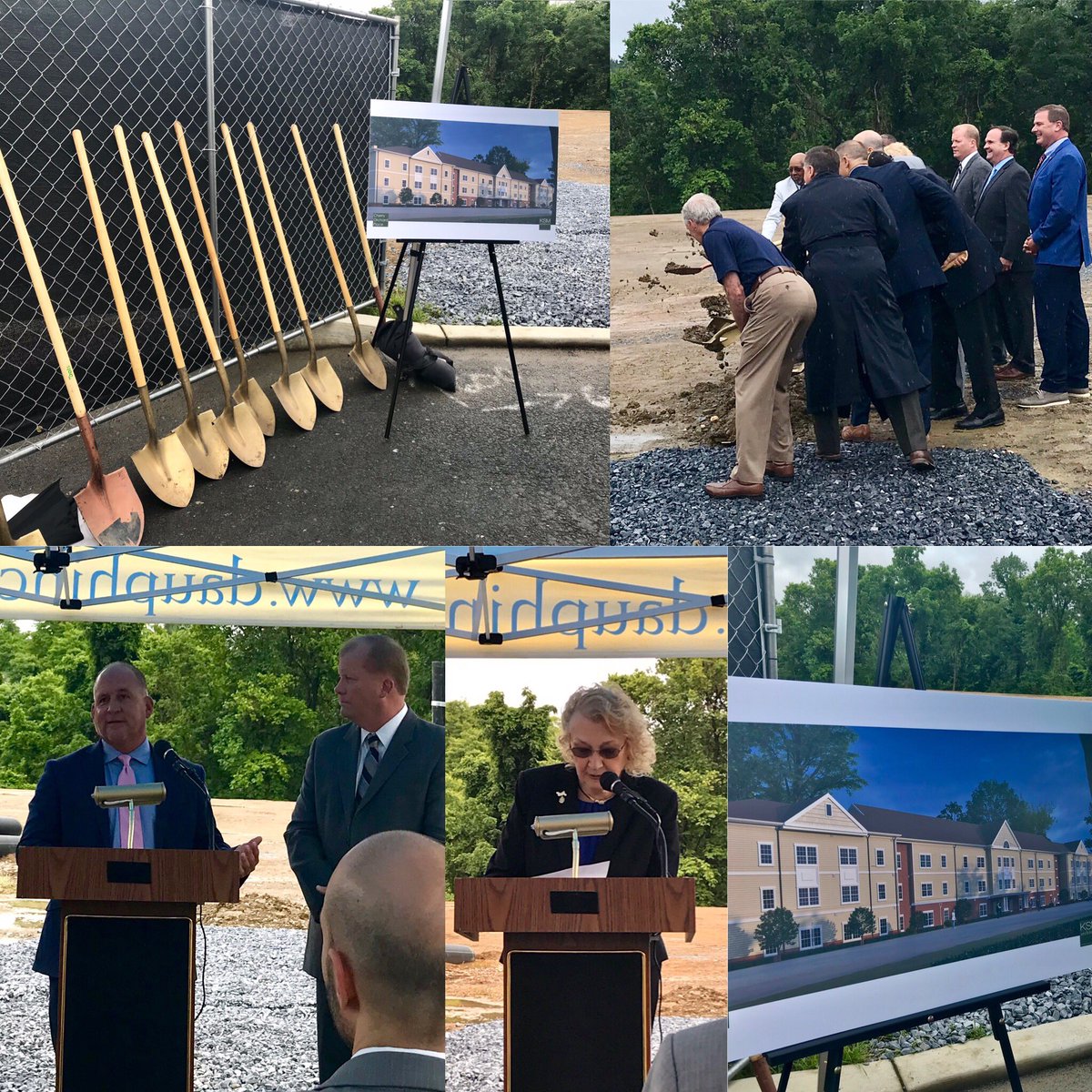 vartangroup's tweet photo. Rain or shine, it’s a great day to break ground on #CherryOrchardPlace in @susquehannaTown @DauphinCounty. #AffordableSeniorHousing https://t.co/bclWZUgpQ8