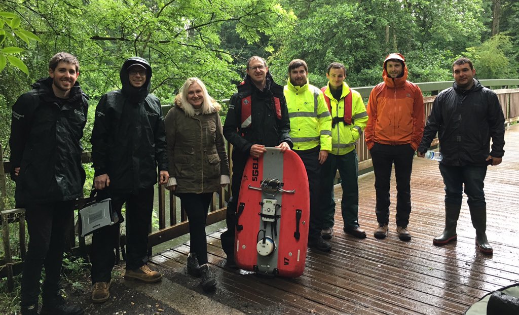 Nick_Everard's tweet photo. Even when it’s rainin’, we keep on trainin’. #ADCP #Riverflow measurement training for @EnvAgencySE hydrometry teams. Vital skills to manage this summer’s ‘#flought’ (2012 again...?) Hope not! https://t.co/96AQ0vlLnZ