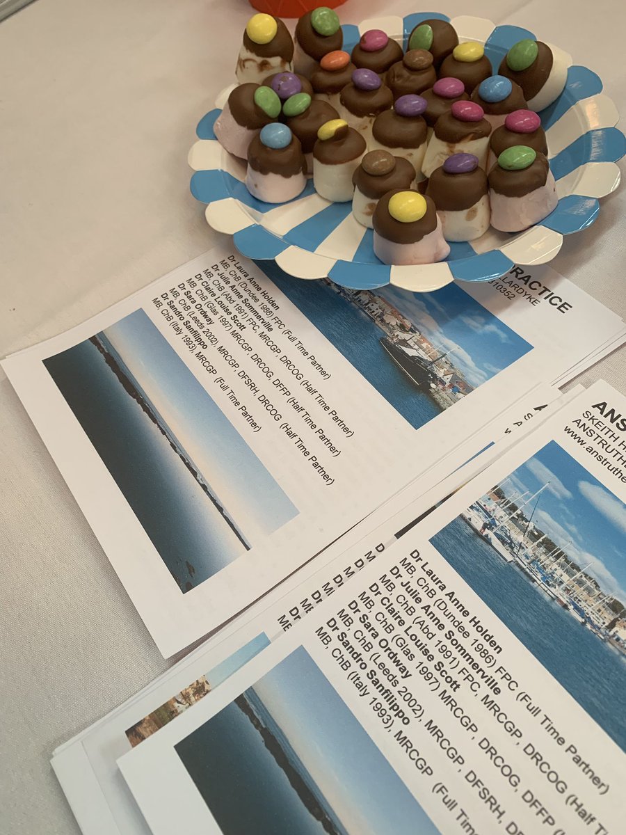 BMAScotland's tweet photo. The fantastic team from the Anstruther Medical Practice at #GPSpeedDating who are clearly, and rightly, proud of their part of Scotland! They’ve pulled out all the stops tonight to meet potential new colleagues! https://t.co/s3wTFB7y25