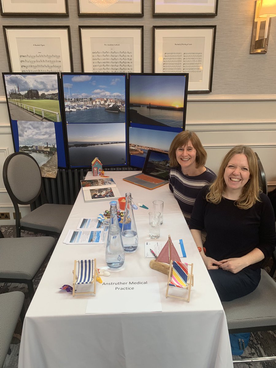 BMAScotland's tweet photo. The fantastic team from the Anstruther Medical Practice at #GPSpeedDating who are clearly, and rightly, proud of their part of Scotland! They’ve pulled out all the stops tonight to meet potential new colleagues! https://t.co/s3wTFB7y25