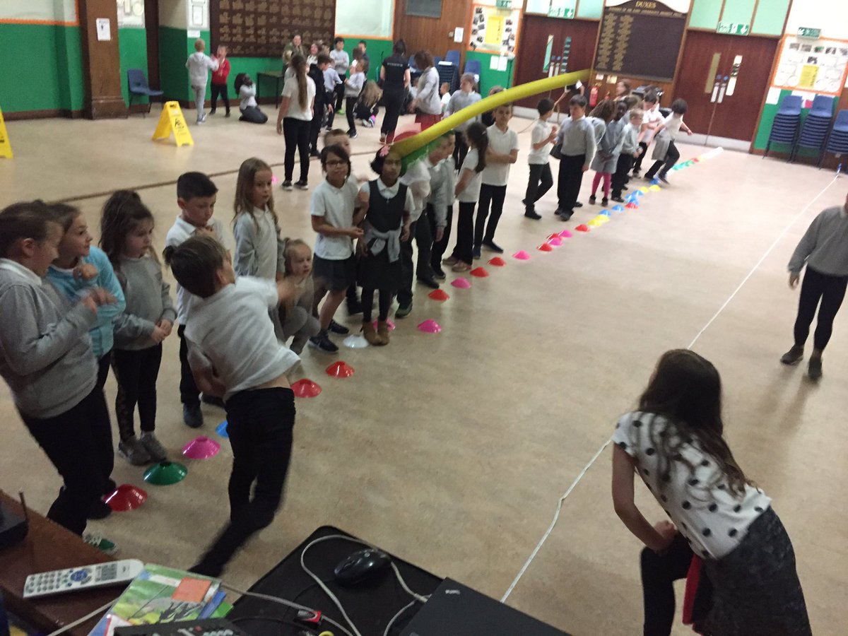 MissNichols20's tweet photo. On Monday P6 held a mini Olympic for the primary 4’s and 4/5’s. So proud of my class for planning it all and working together to make it happen! https://t.co/2lbCrotRKb