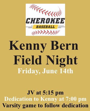 Cherokee Baseball tweet media