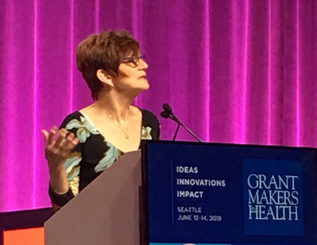 With her longtime commitment to equity, <a href="/Patriciabaker25/">Patricia  Baker</a> is the perfect stage-setter for <a href="/DrRichBesser/">Rich Besser</a>'s plenary on <a href="/RWJF/">RWJF</a> support for health equity. #GIHAC