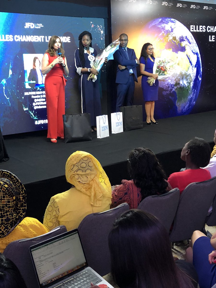 MissO_inParis's tweet photo. Bravo à @ariellekitio et Rebecca Enonchong d’@africatechie les deux lauréates des Margaret Afrique  2019 #JDF19 @JFDOfficiel @Madamefigaro https://t.co/XbjoMEkyXC