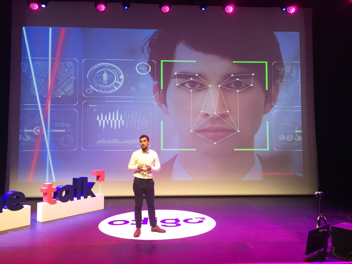 CFerrari2000's tweet image. La #ReconnaissanceFaciale expliquée et surtout démystifiée par @VincentBarraud avec une l’utilisation du #facialcoding pour détecter les émotions et #insatisfactionclient #TheTalkCX