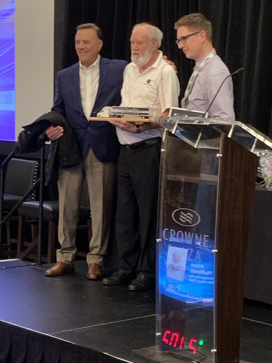 MalhotraSud's tweet photo. #AllanHuffman from John Deere fleet part of CPC logistics, #DavidJudge from Praxair Canada - receiving #PMTC2019 Hall of fame award. Its a proud moment for these gentlemen @privatefleets @cpclogisticsca https://t.co/dwvI0BKJio
