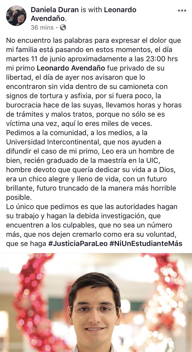 Otro estudiante secuestrado, torturado, asfixiado hasta la muerte en la CdMx; tenía 29 años D89S2zrXYAEO4oZ?format=jpg&name=medium