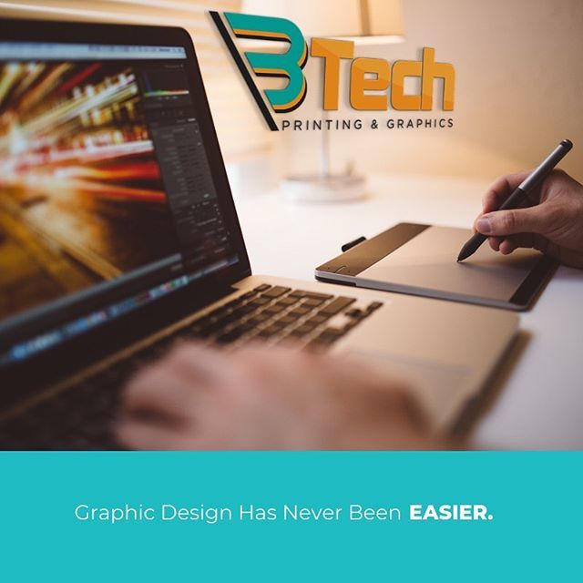 Our team of talented designers make it possible for BTech Printing &amp; Graphics to offer the most creative, high quality designing services for the most affordable prices in the #business. Don’t believe us? Give us a call at 404-302-9318 to discuss your #logo, website, or #gra…