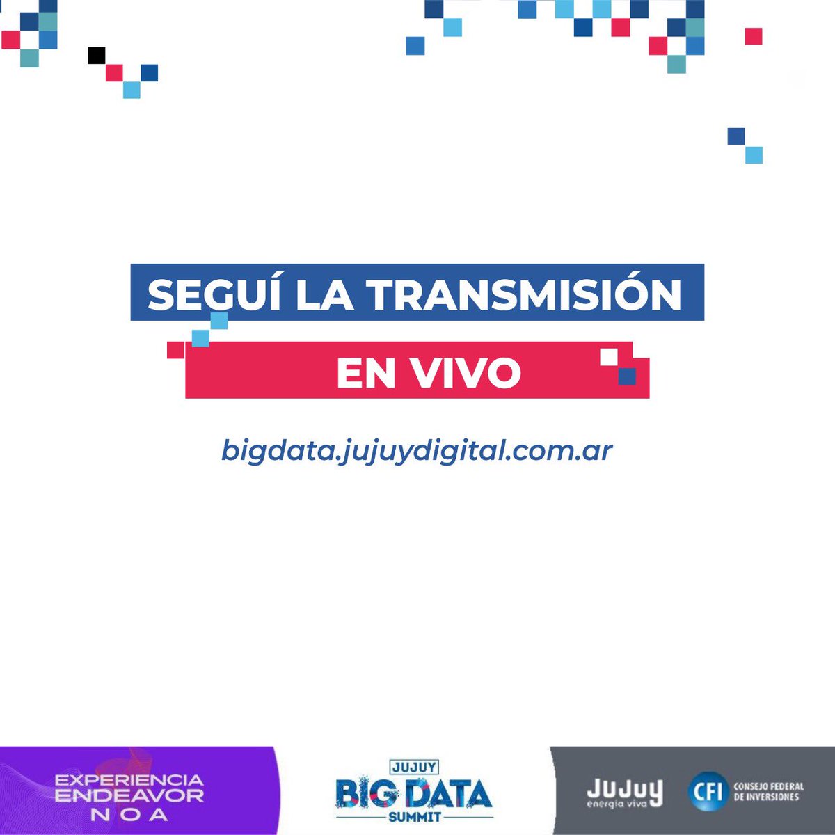 JujuyBigData's tweet photo. No te pierdas de nada, se parte de todo. Seguí las jornadas completas en https://t.co/On0tyGre7G https://t.co/sHj9M9Du1C