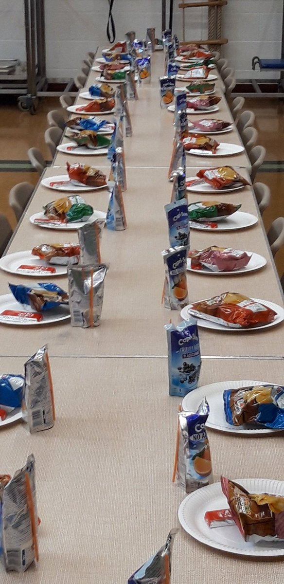 All ready for the children after their whit walks - thanks to the ladies of the Dobcross Village group