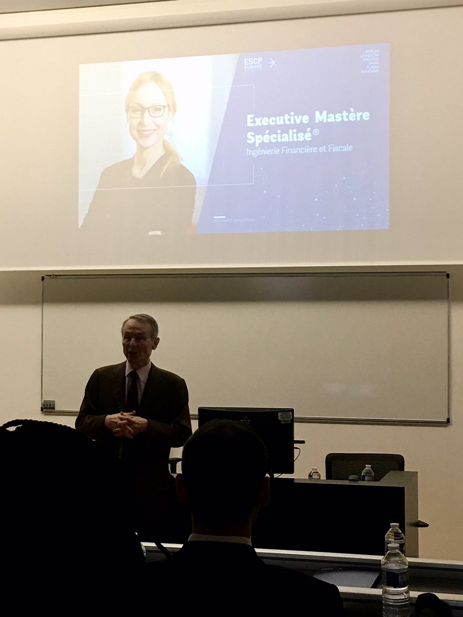 MarieHLiardESCP's tweet photo. « L’évaluation des start-up » : Masterclass EMS Ingénierie Financière et Fiscale animée par Philippe Raimbourg @ESCPeurope #MasterclassESCPEurope #finance #startup https://t.co/ZgesmiAupV