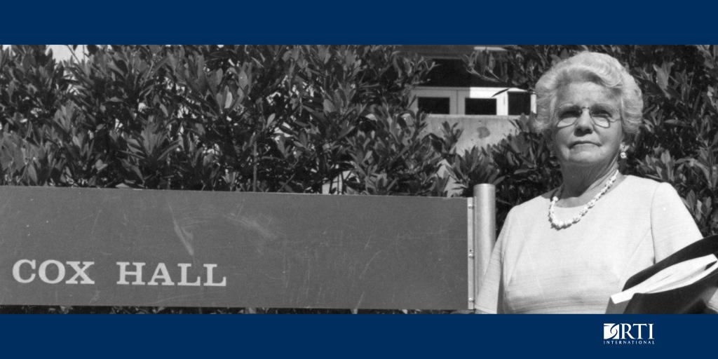 RTI_Intl's tweet photo. #TBT Our own Gertrude Cox, lauded as the “First Lady of Statistical Science,” was the first woman to become a professor and department head at @NCState and the first woman anywhere in the country to lead a university department of statistics. Read: https://t.co/xq1V87kqrX #RTI60 https://t.co/io2TizyDq7
