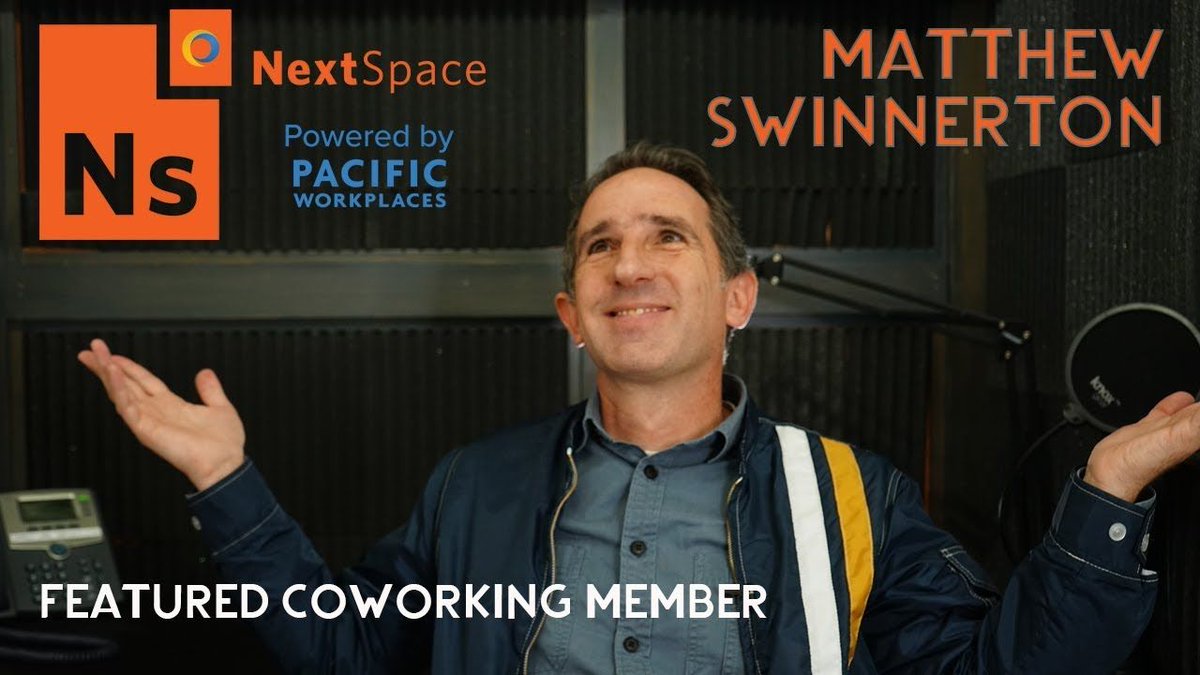 GrypMedia's tweet photo. Check out the new series of featured members, first up meet Matthew Swinnerton of @EventSantaCruz  and @SantaCruzWorks @NextSpaceSC @PacWorkplaces https://t.co/uC8xdJJcAJ  #coworking #grypmedia #featured #mediacreators #bhmediaco https://t.co/YJvMKy7XNB